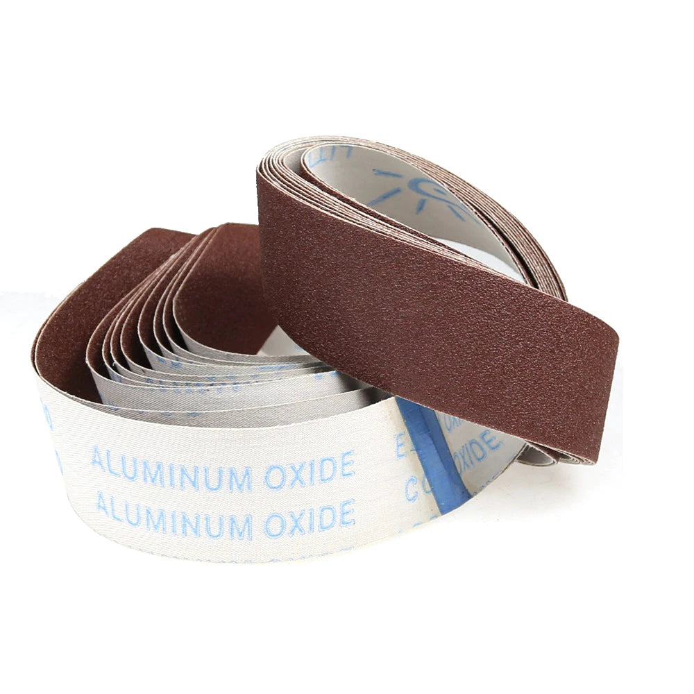 Flexible Abrasive Sanding Belts 50/100×915mm P60–P800 10-Pack