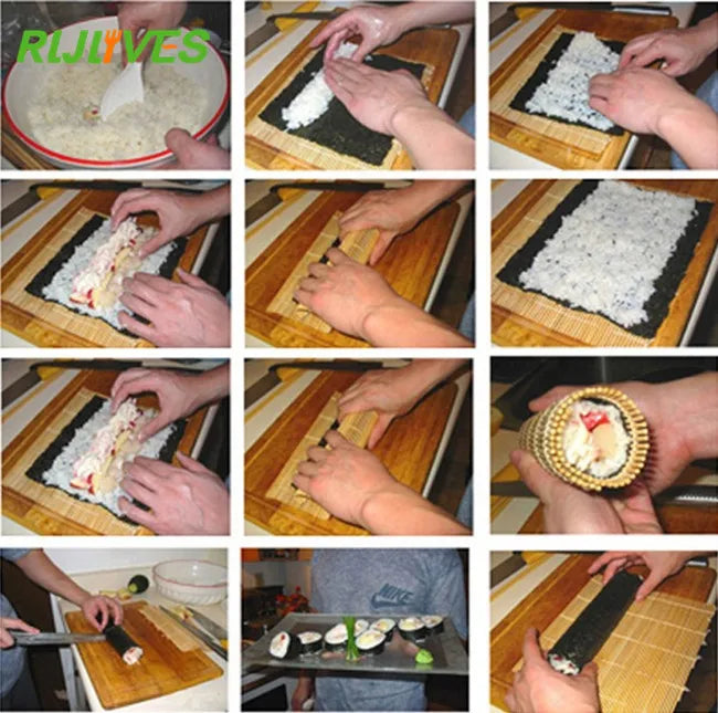 Bamboo Sushi Rolling Mat – DIY Sushi & Onigiri Maker