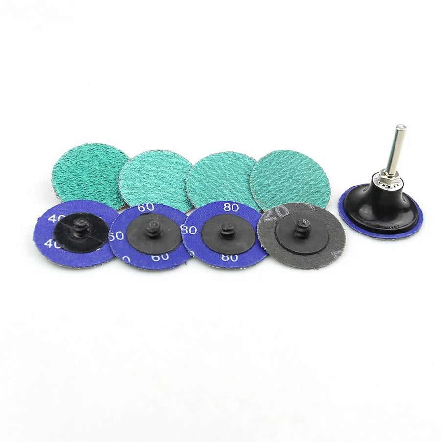 100-Pc Zirconia Sanding Discs 50mm/75mm P40–P120 Hard Metal