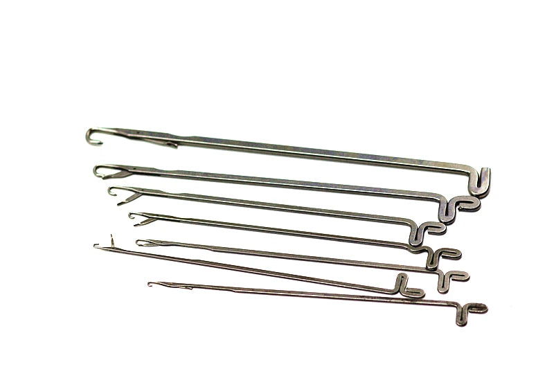 7-Piece Mixed Size Latch Hook Needles – Knitting & Crochet Set