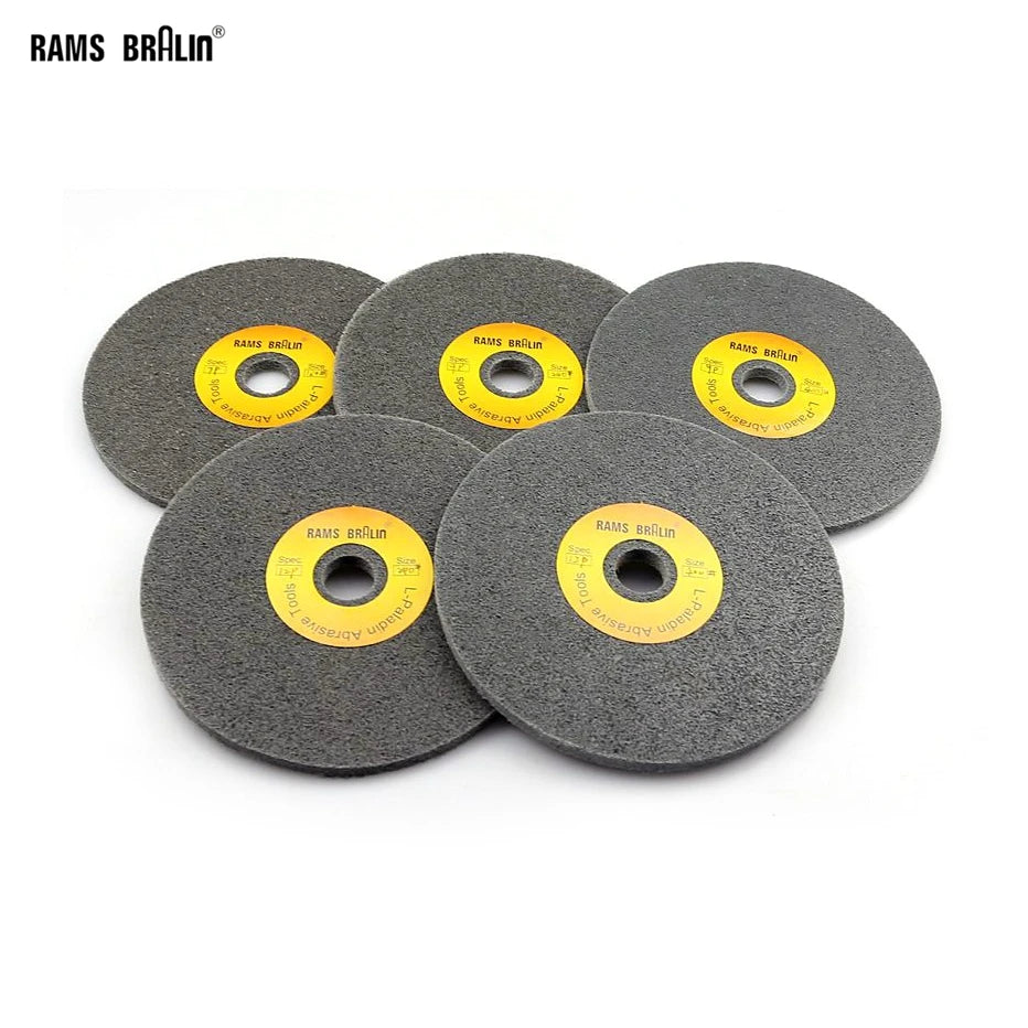 10-Pack Non-Woven Unitized Polishing Wheels 150×6mm 180–800 Grit