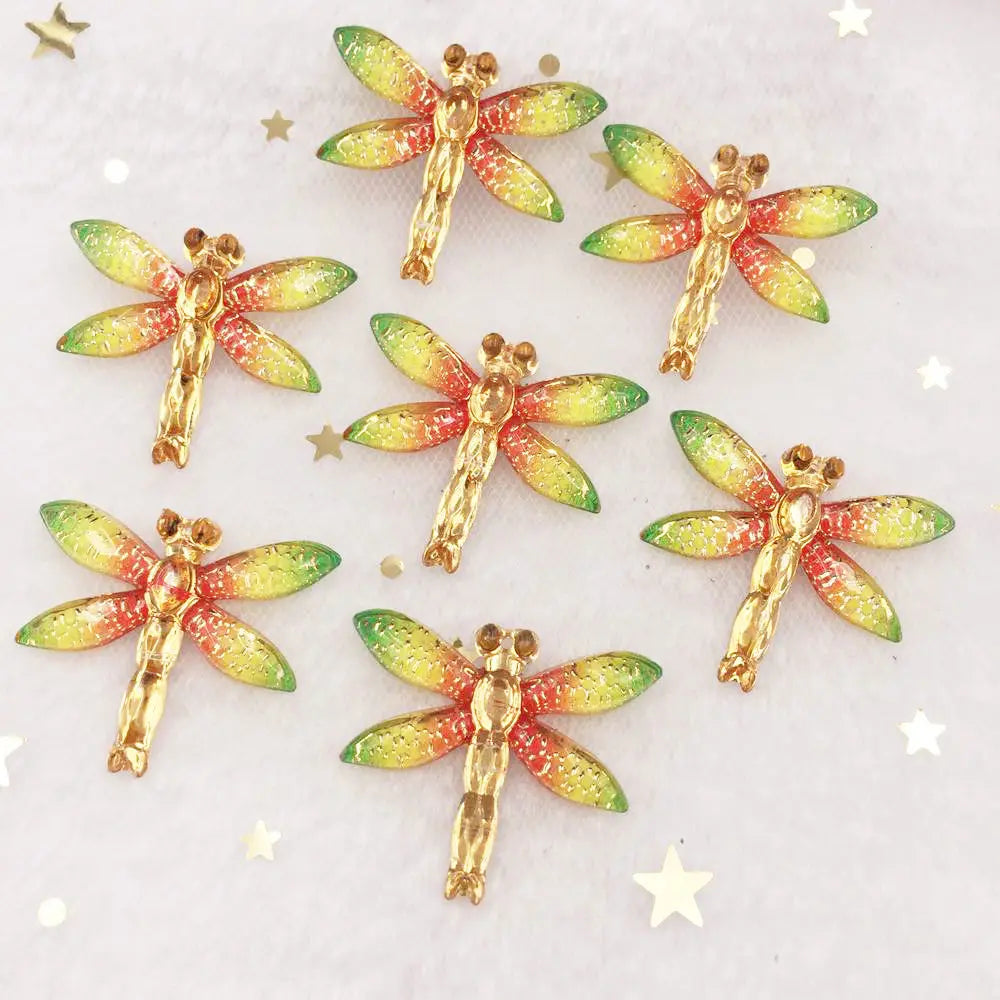 Shiny Dragonfly Rhinestone Cabochon Flatback DIY Craft Applique