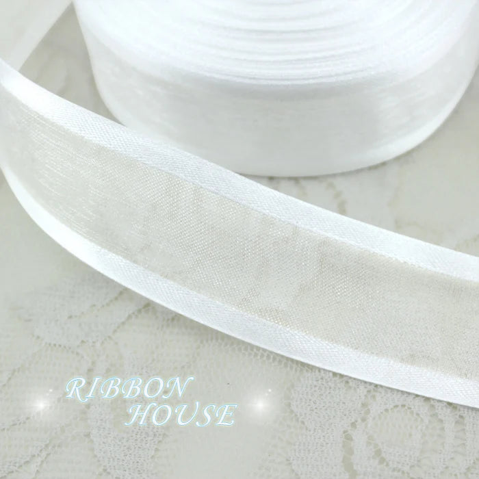 White Organza Ribbon 3/4" (20mm) – Gift Wrapping & Décor