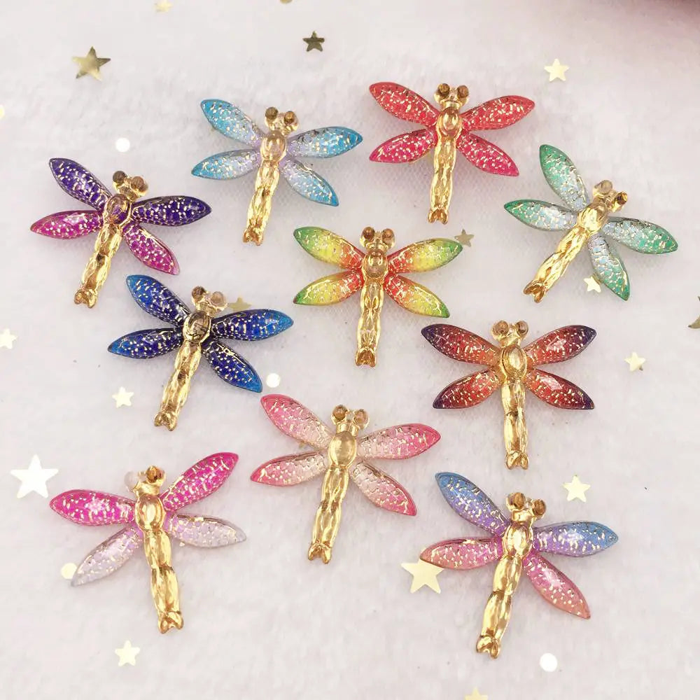 Shiny Dragonfly Rhinestone Cabochon Flatback DIY Craft Applique
