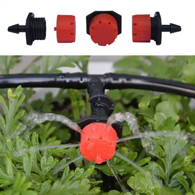 15-Pack Adjustable 8-Hole Drip Irrigation Emitters | Garden Watering