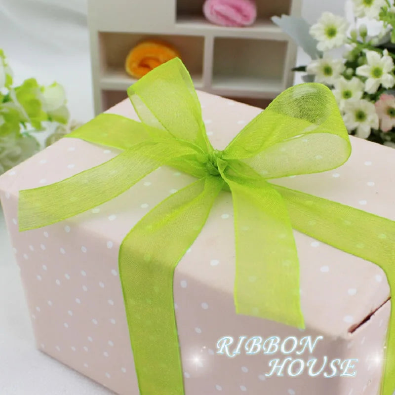 Organza Ribbon 50 Yards Roll – Gift Wrapping & Craft Décor