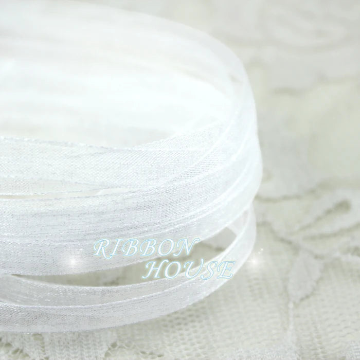 White Organza Ribbon 6mm x 40M | Gift Wrapping & Wedding