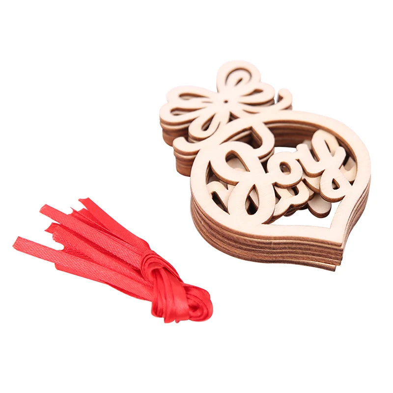 6-Pack Wooden Christmas Pendant Ornaments – DIY Holiday Decor