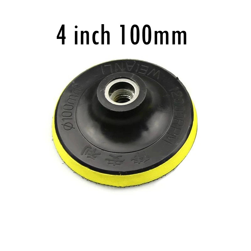 Hook & Loop Sanding Backup Pad 3–5" M10/M14 | Drill Grinder
