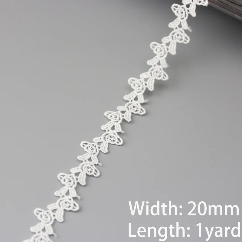 1 Yard Cotton Lace Trim Fabric – DIY Sewing & Garment Decor