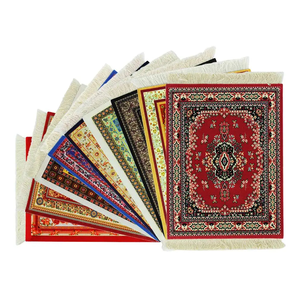 Persian Carpet Mouse Pad – Anti-Slip Rubber Gaming Mat 18×26cm