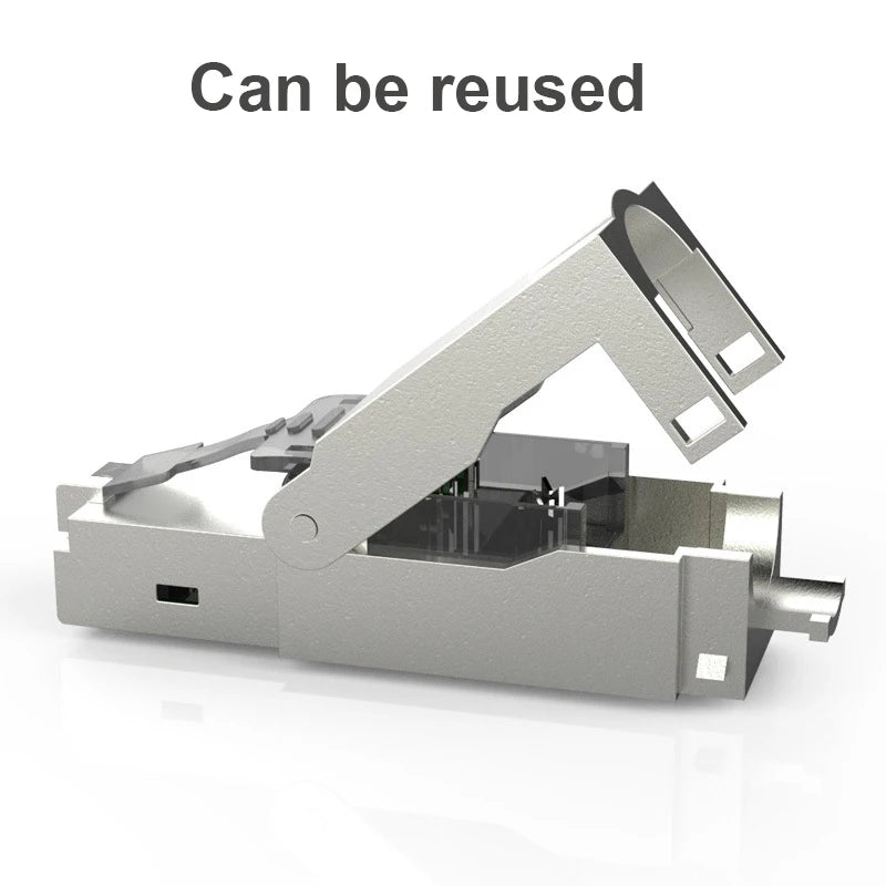OULLX CAT7 RJ45 Connector 50U – No Crimp Shielded FTP 8P8C