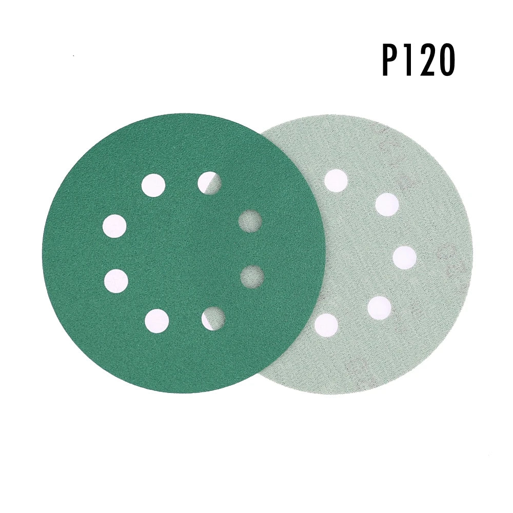 10-Pack 5" 125mm Sanding Discs Hook & Loop P60–P2000 Grit