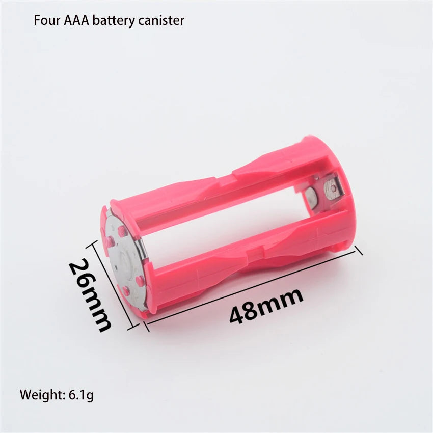 4x AAA to C Size Battery Adapter Converter Holder Case