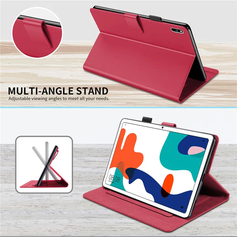 Huawei MatePad 10.4 Kawaii Cartoon Flip Wallet Case + Stand