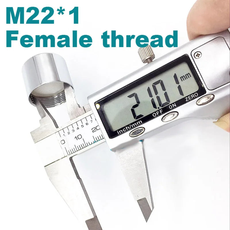 M22 Female Thread Faucet Aerator 2-Pack – Brass & Steel
