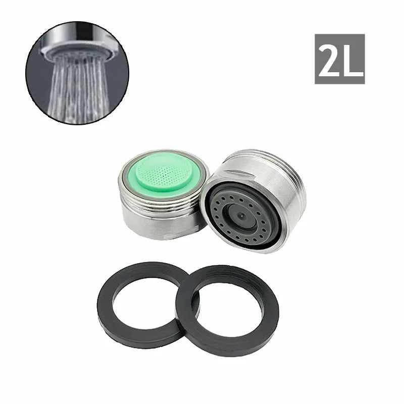 2-Pack M24 Water Saving Faucet Aerator – Stainless Steel