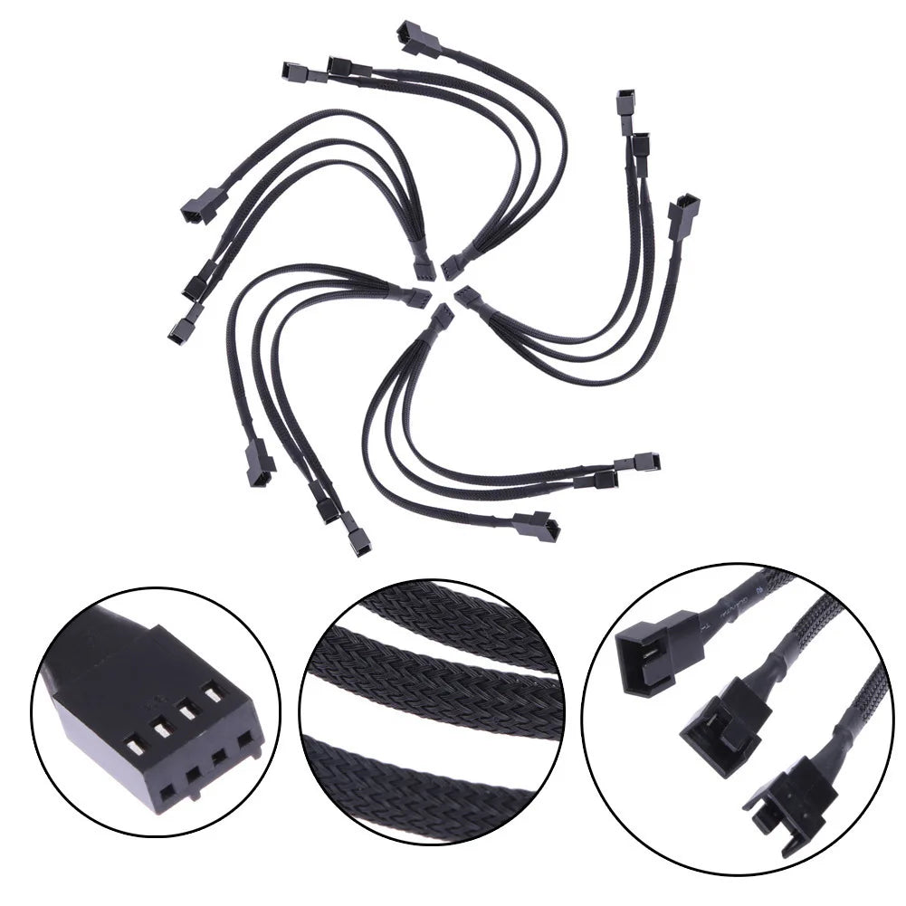 4-Pin PWM 1-to-3 CPU Fan Splitter Cable | PC Cooling Adapter
