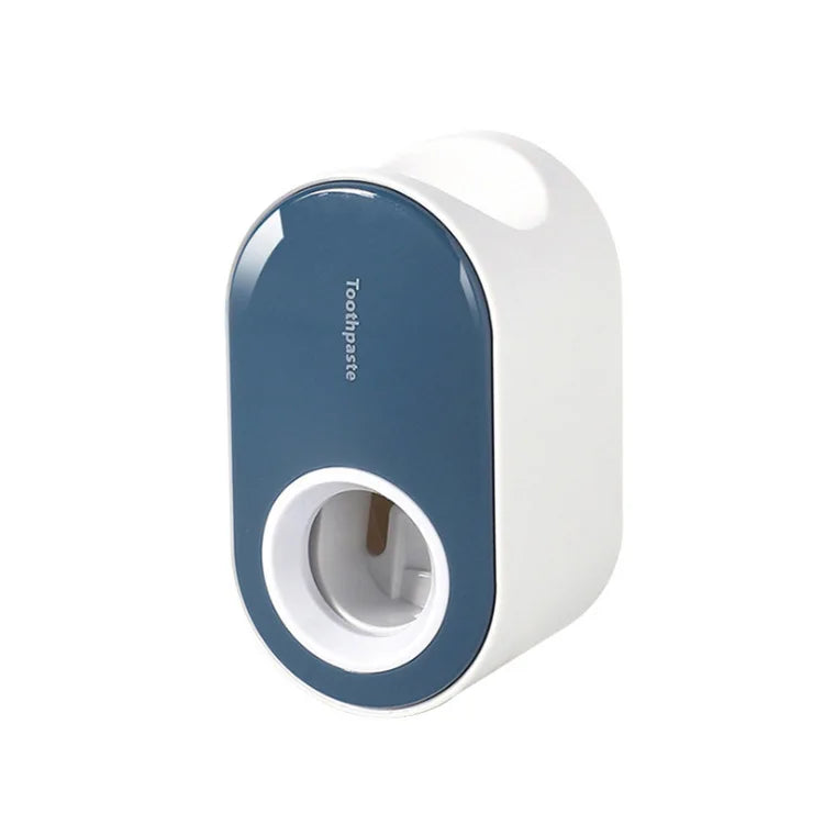 Wall Mount Automatic Toothpaste Dispenser & Toothbrush Holder