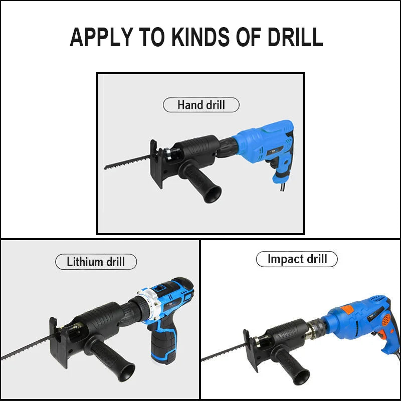 Drill to Reciprocating Saw Adapter | Multi-Function Saber Saw