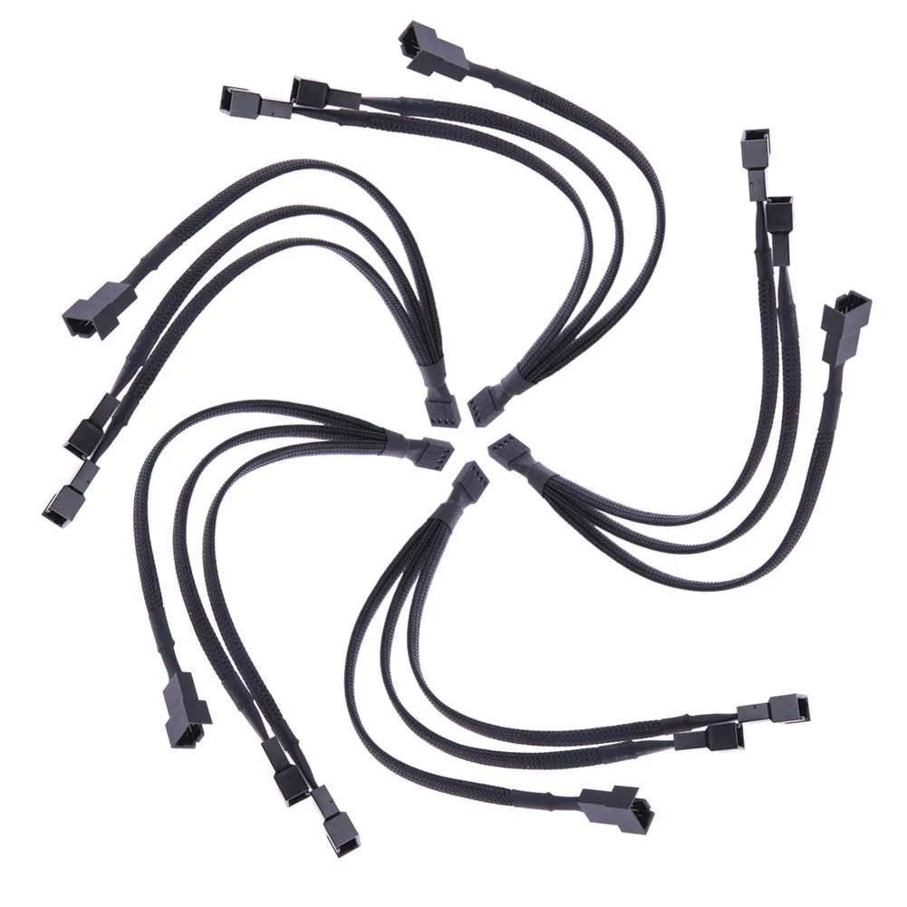 4-Pin PWM 1-to-3 CPU Fan Splitter Cable | PC Cooling Adapter