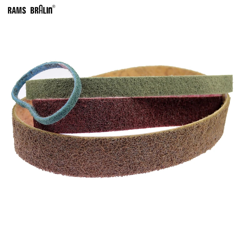 Non-Woven Nylon Abrasive Sanding Belt P150–P600 | Multi-Size