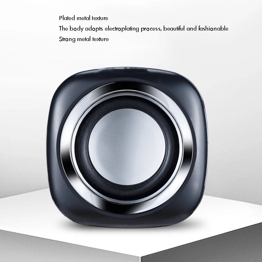 USB Wired PC Stereo Speakers – 3.5mm Input, Metal Cabinet