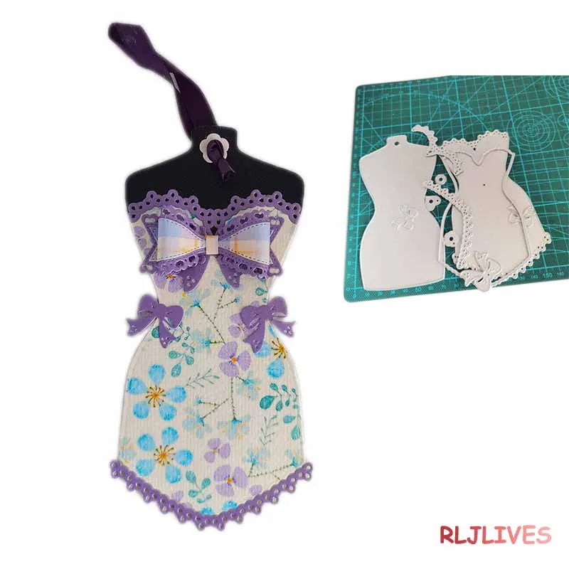 Shabby Chic Corset Tag Metal Cutting Die – DIY Scrapbooking