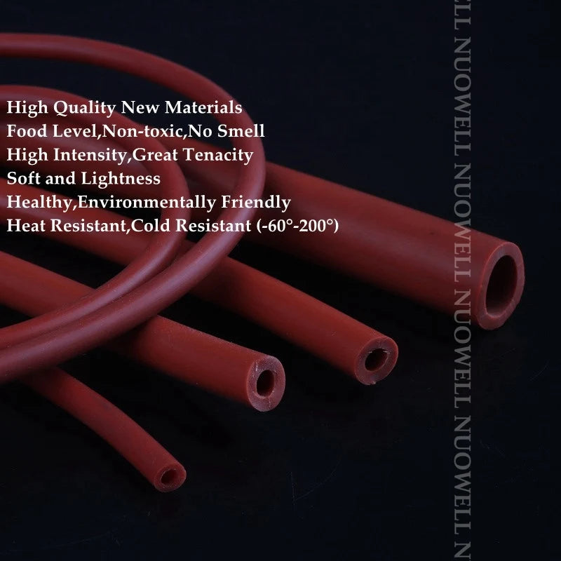 9.5m Rust Red Silicone Hose 16x20mm | Food-Grade Flex Pipe