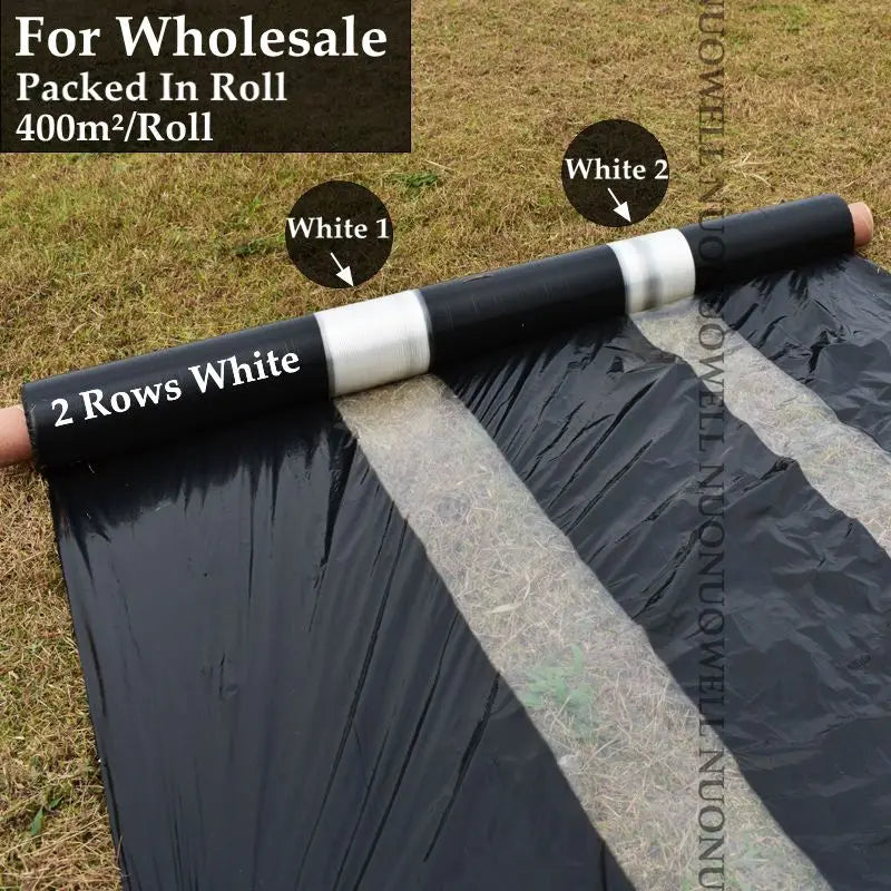 Black & White PE Mulching Film 400m² Roll – Weed Control