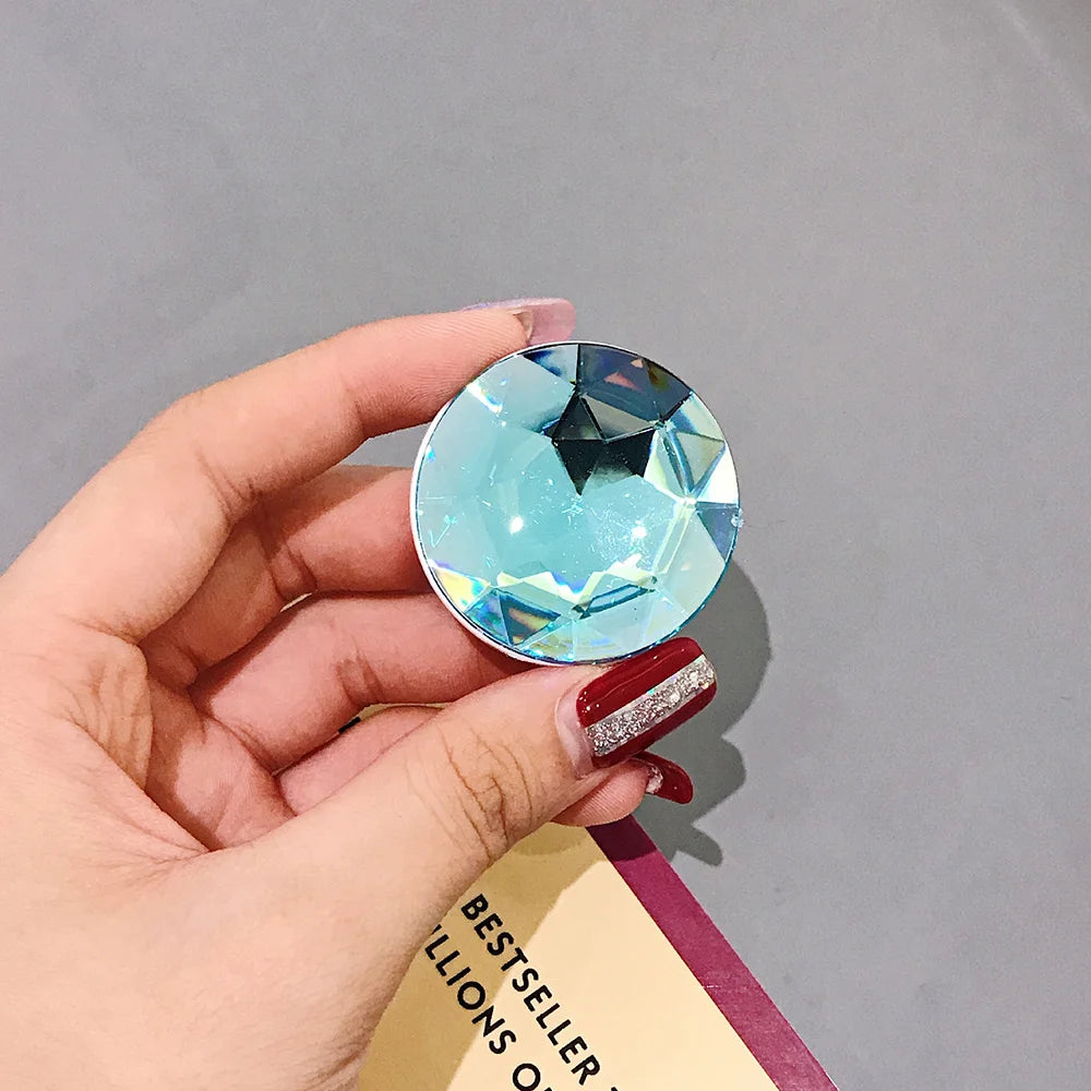Holographic 3D Diamond Phone Ring Grip Stand – Universal Fit