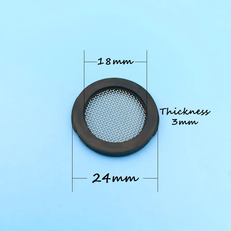Wasourlf 5-Pack 24mm Round Rubber Flat Gasket Ring Sealers