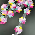 60-Piece Colorful Petal Chiffon Lace Ribbon Set – Crafts & Gifts