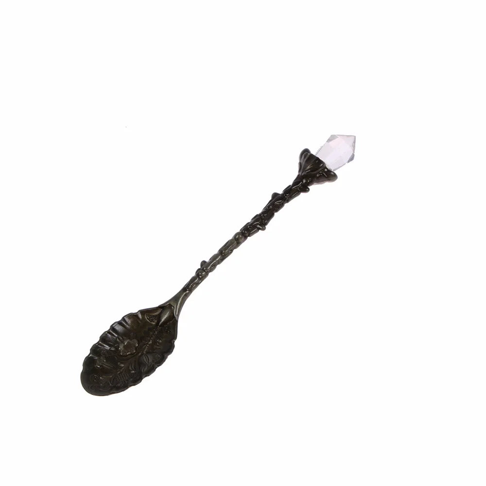 Vintage Carved Flower Teaspoon – Silver Coffee & Tea Spoon