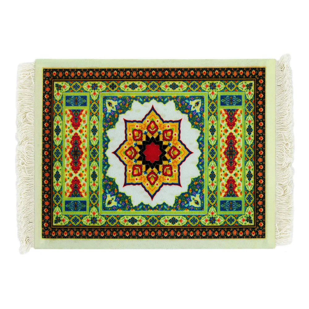 Persian Carpet Mouse Pad – Anti-Slip Rubber Gaming Mat 18×26cm