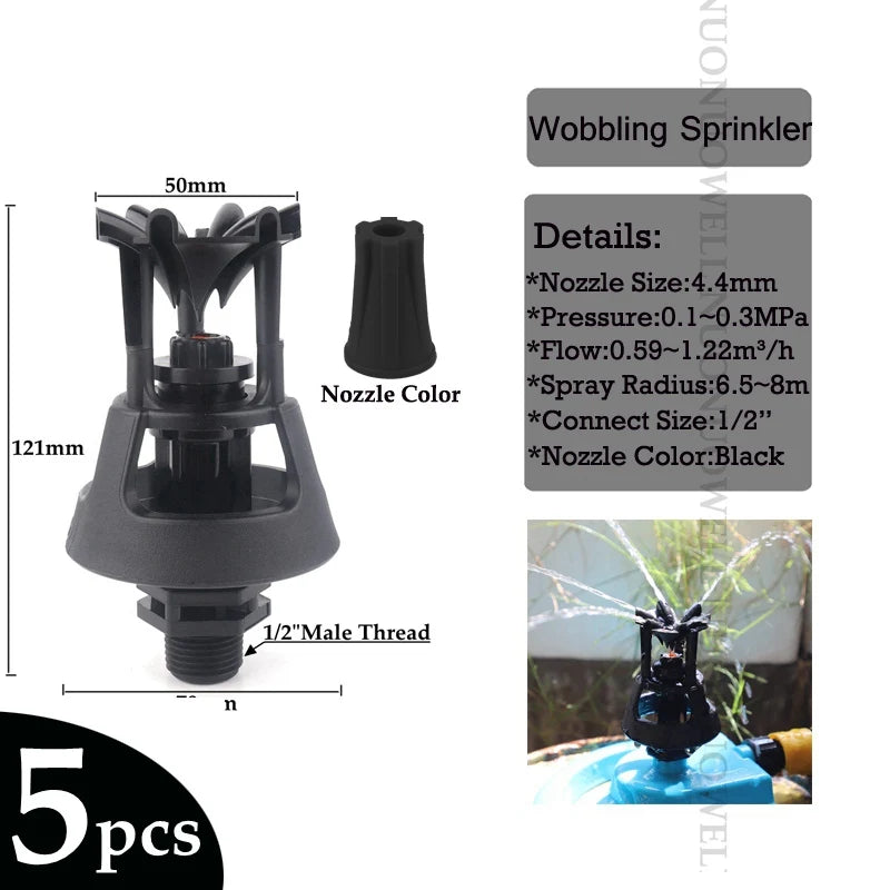 Wobble Oscillating Irrigation Sprinkler Nozzles – 6 Sizes