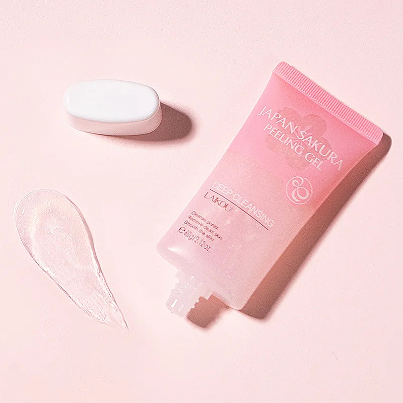 LAIKOU Sakura Peeling Gel – Exfoliating Face Scrub 60g