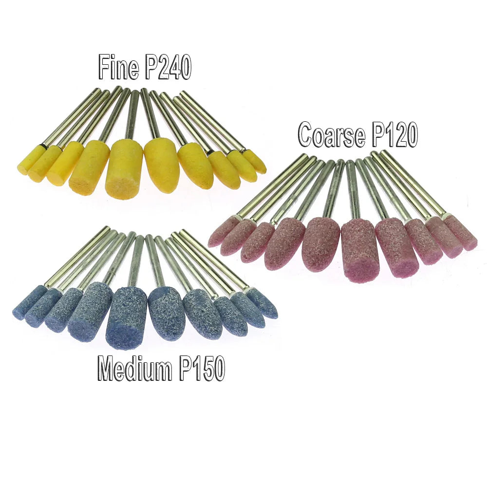 100-Pc Ceramic Mounted Grinding Point Set | Die Grinder Bits