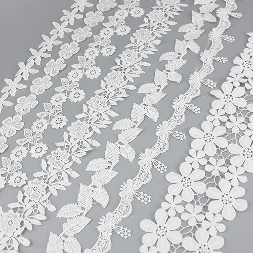 1 Yard Cotton Lace Trim Ribbon – Jacquard Craft Webbing 50mm