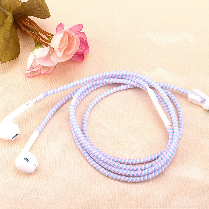 1.4M 3-in-1 USB Cable Protector & Cord Winder Sleeve