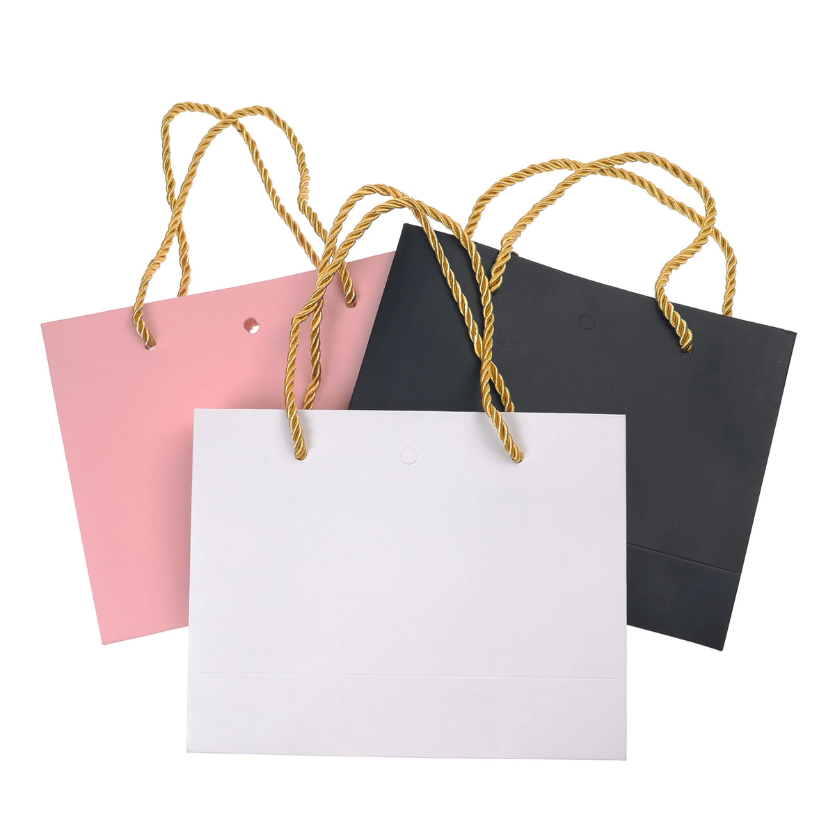 Paper Gift Bags with Ribbon Bow & Handle | Party & Wedding