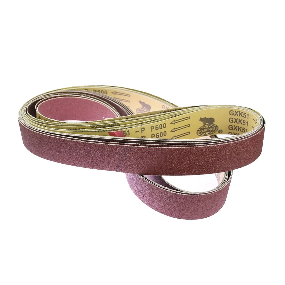 20-Pc Abrasive Sanding Belts 2000x50mm P40–P800 Mixed Grit