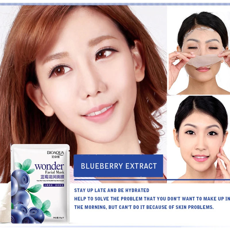 LAIKOU Natural Fruit Sheet Face Mask – Hydrating & Oil Control