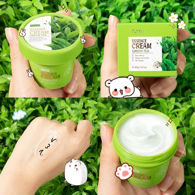 LAIKOU Green Tea Facial Cream – Oil Control & Pore Minimizing