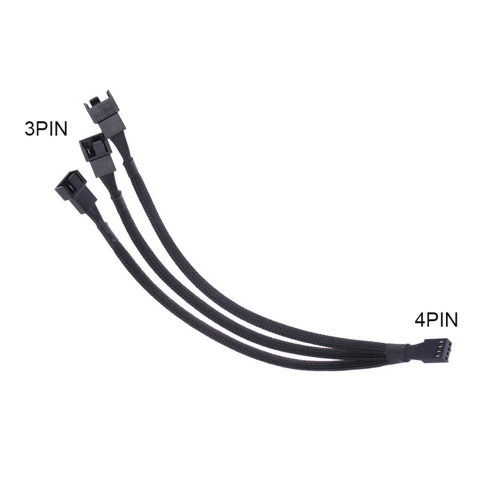 4-Pin PWM 1-to-3 CPU Fan Splitter Cable | PC Cooling Adapter