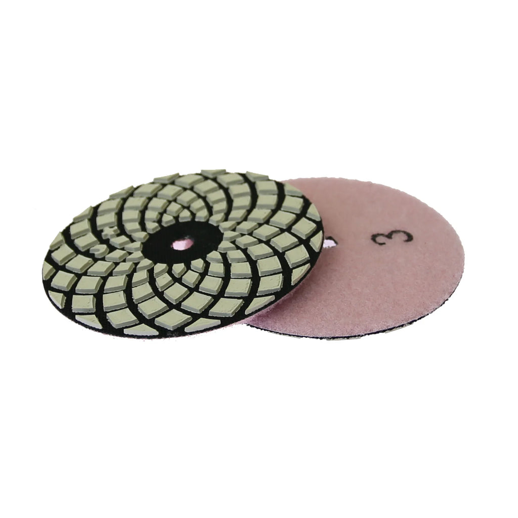 4-Step Marble Polishing Pad Set | 100mm Dry Grinding Disc