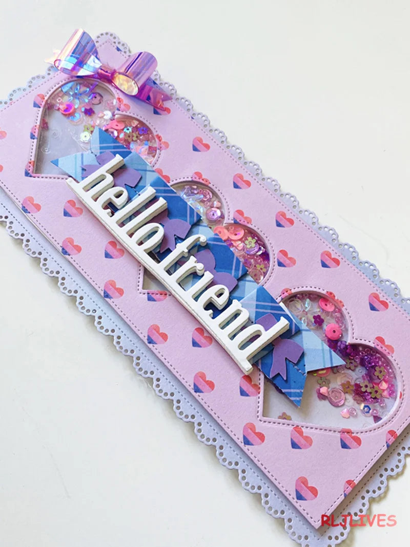 Slimline Metal Cutting Dies – DIY Scrapbooking Card Stencil