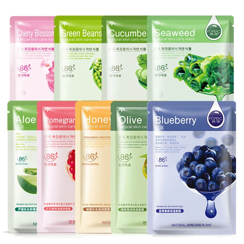 LAIKOU Natural Fruit Sheet Face Mask – Hydrating & Oil Control