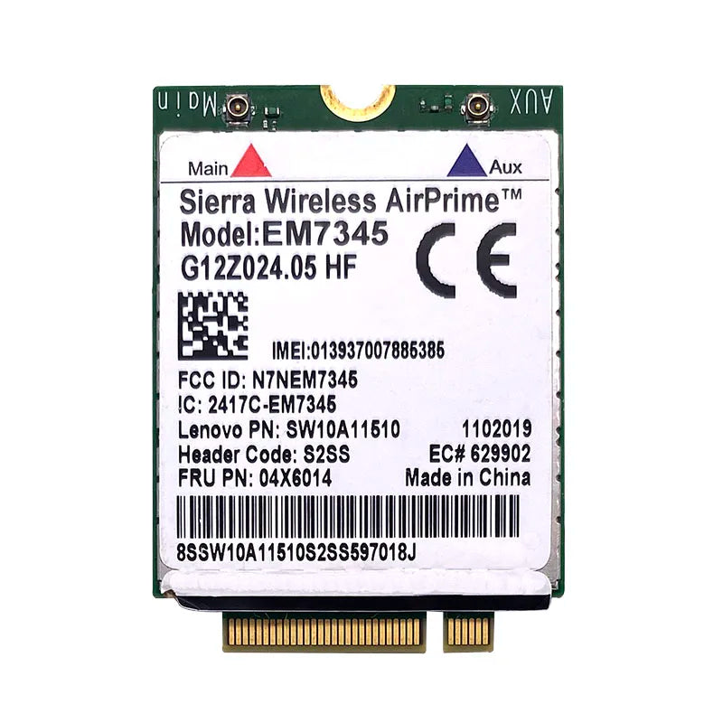 Sierra Wireless EM7345 GOBI5000 4G LTE M.2 NGFF WWAN Module