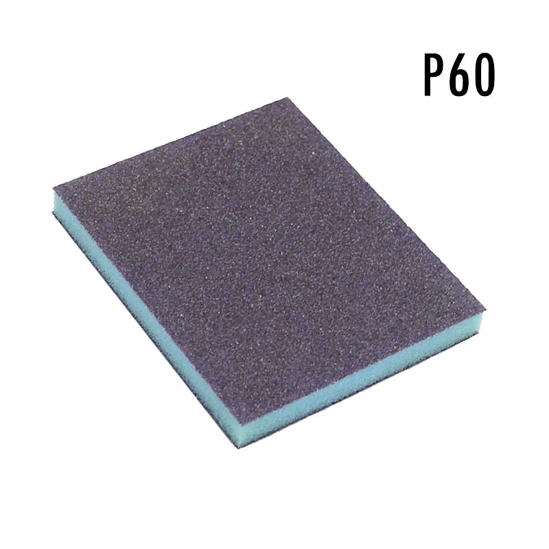 Double-Sided Sponge Sanding Block P60–P220 Wet & Dry Grinding